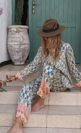 Luxury Bamboo Silk Pyjama Set - Tunisia Mosaic