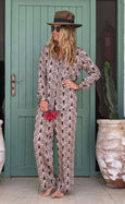 Luxury Bamboo Silk Pyjama Set - Nala Tribal