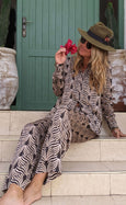 Luxury Bamboo Silk Pyjama Set - Nala Tribal