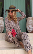 Luxury Bamboo Silk Pyjama Set - Nala Tribal