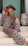 Luxury Bamboo Silk Pyjama Set - Nala Tribal