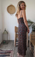 Medina Silhouette Dress - Black Batik