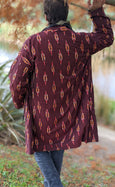 Salamanda & Port Ikat Organic Cotton Mens Kimono Coat