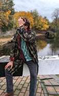 Salamanda & Port Ikat Organic Cotton Mens Kimono Coat