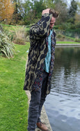 Salamanda & Zag Ikat Organic Cotton Mens Kimono Coat