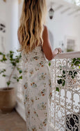 Wildflower Silhouette Dress - White