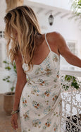 Wildflower Silhouette Dress - White