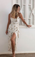 Wildflower Silhouette Dress - White