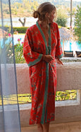 Parisian Rouge Organic Cotton Long Kimono