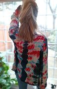 Festival Tie Dye Reversible Shawl Blazer Kimono Jacket