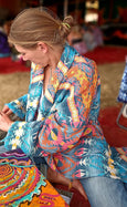 'Sonic Sun' Organic All Gender Kimono Dressing Gown
