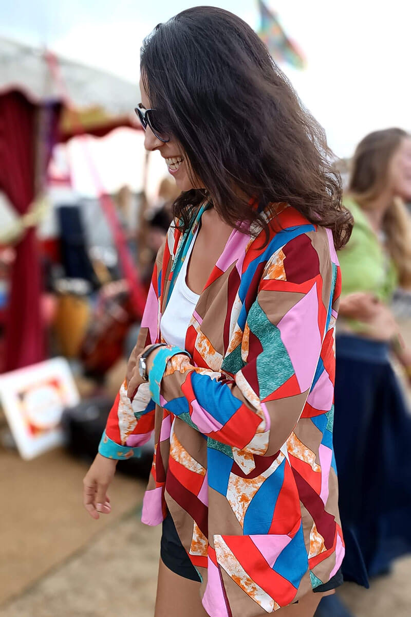 Stained Glass Carnival Bamboo Wrap Skirt