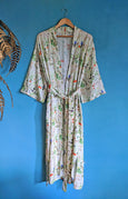 Wildflower Cream Long Kimono